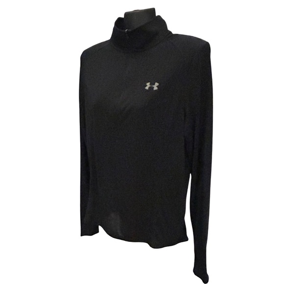 NWOT Medium Under Armour Women's Black Long Sleeve Full Zip Jacket - Picture 4 of 13